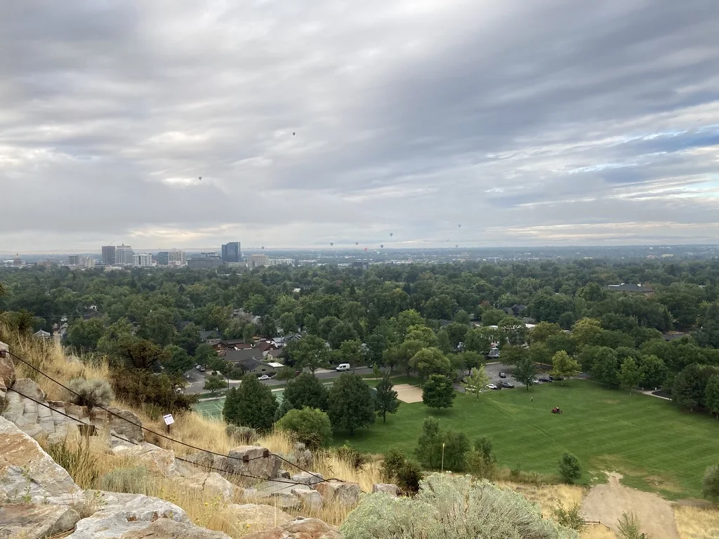 Camel's Back Park in Boise, viewed from Hulls Gulch Reserve