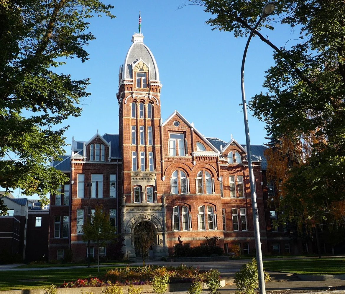 Barge Hall on Central Washington University's campus in Ellensburg