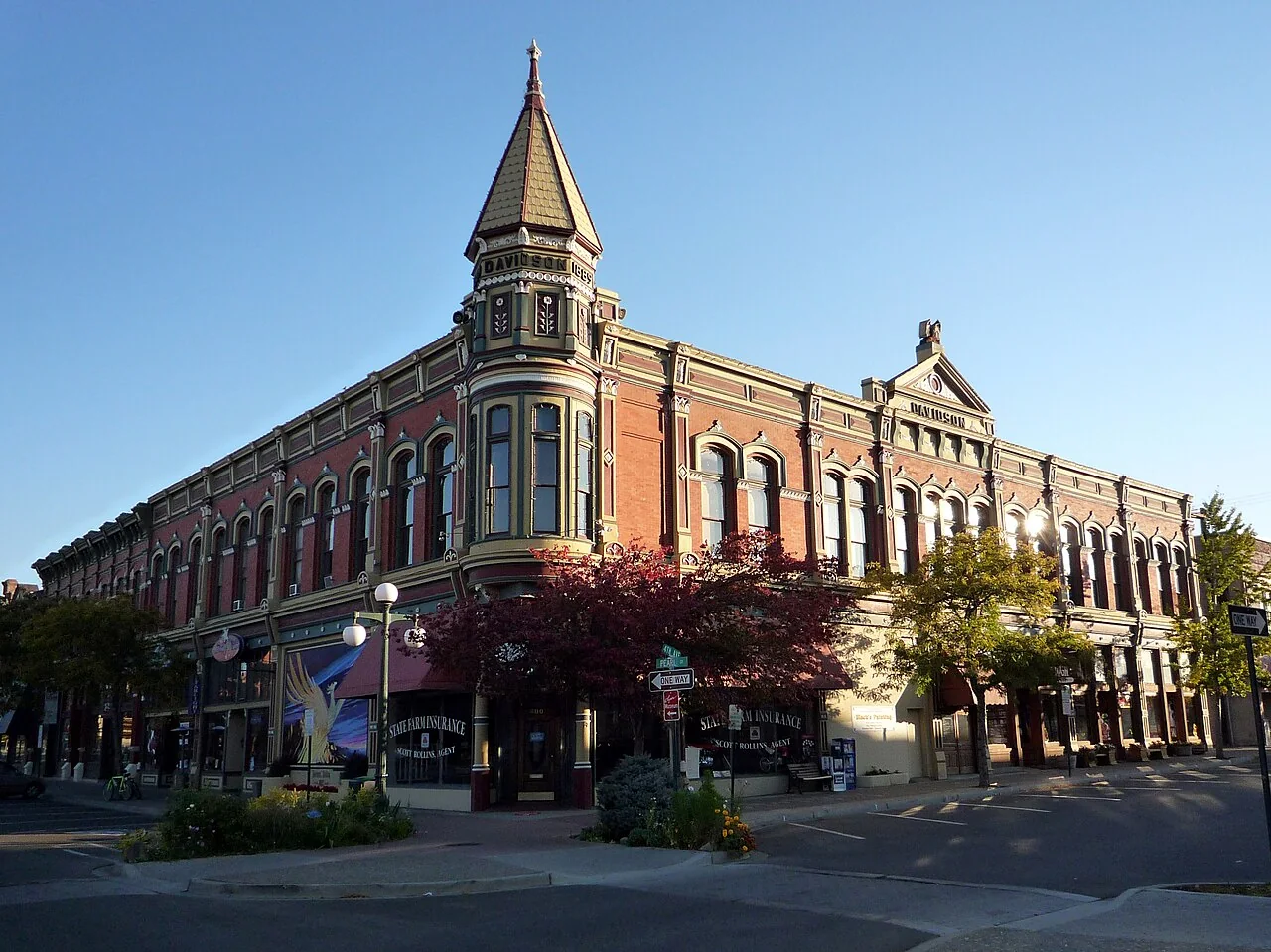 The historic Davidson Building in downtown Ellensburg
