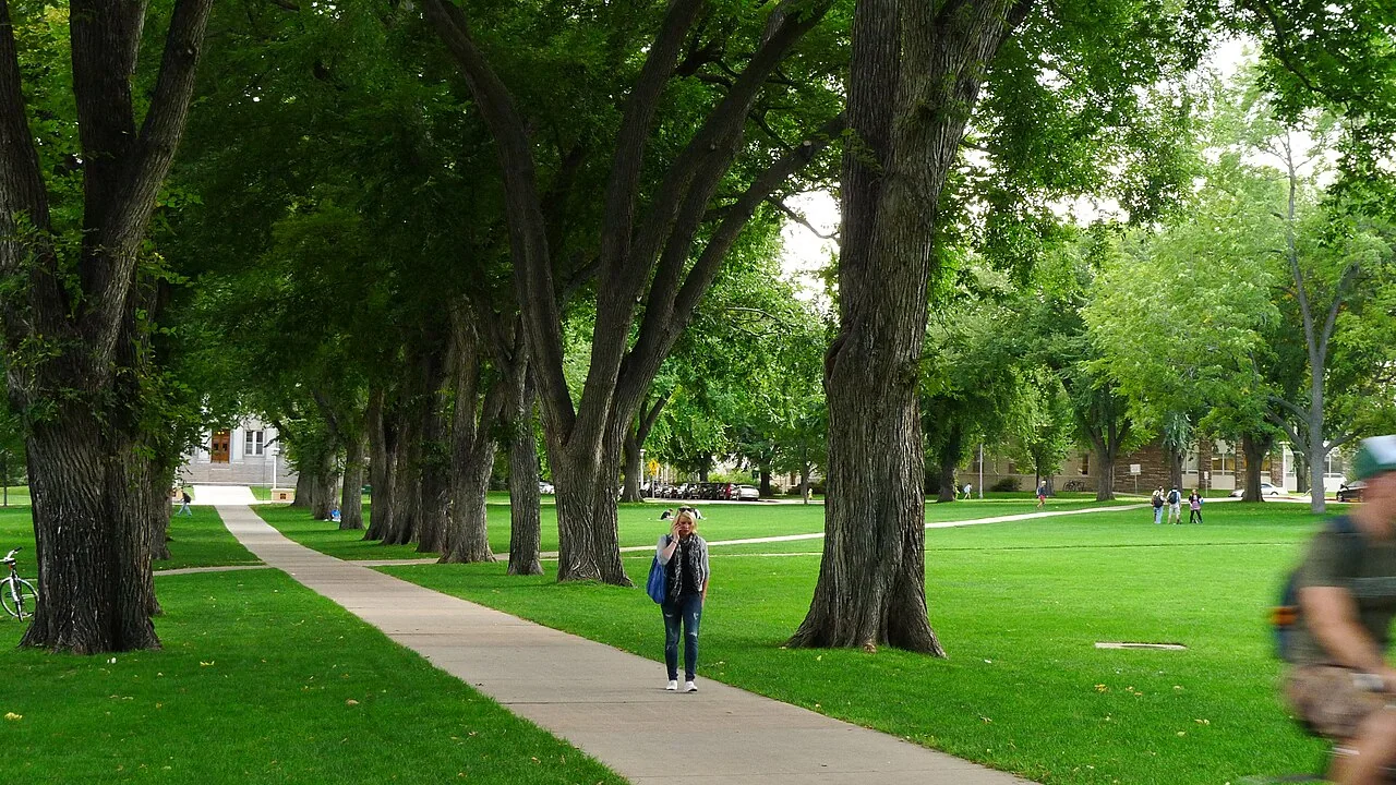 The Oval at Colorado State University in Fort Collins