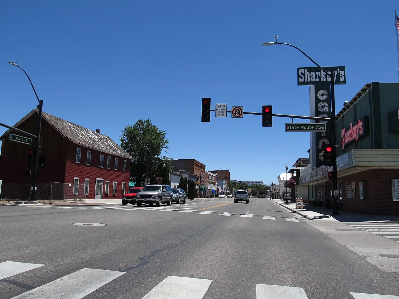 Downtown Gardnerville, photographed in June 2012