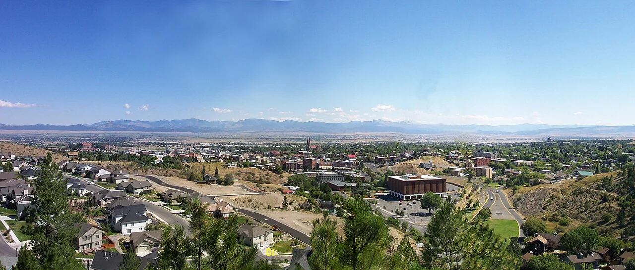 A view across Helena and its surrounding hills