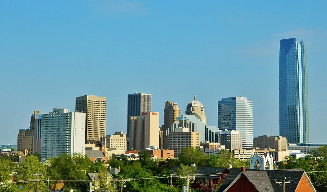 Downtown Oklahoma City's skyline