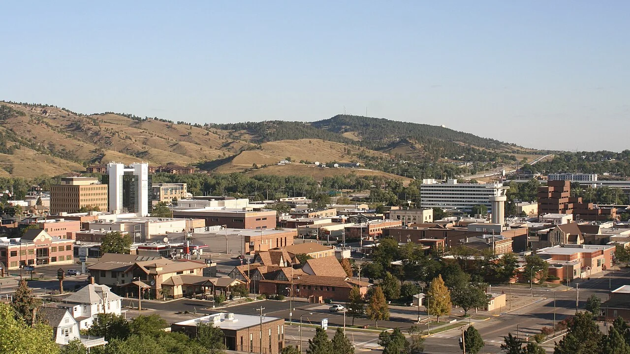 Rapid City viewed from Hillcrest Drive in 2022