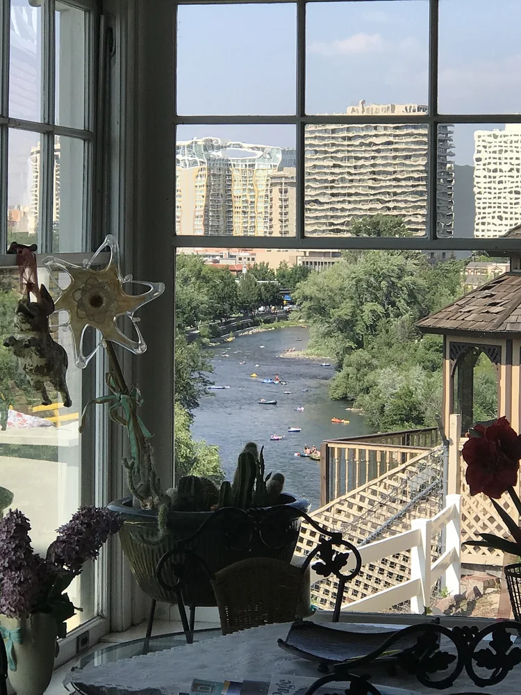 The Truckee River in Reno, photographed in July 2018