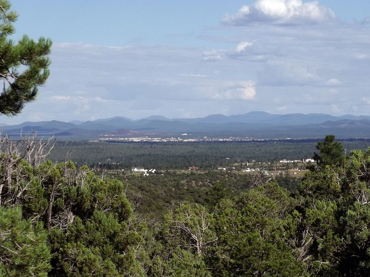 Show Low seen from the hills near Linden, northwest of the city