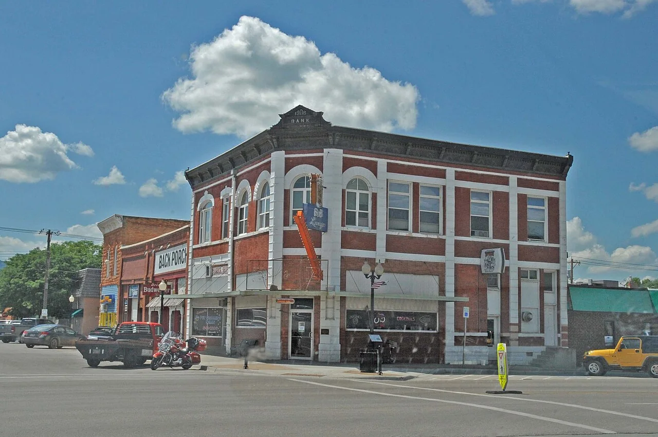 Historic commercial buildings in downtown Spearfish