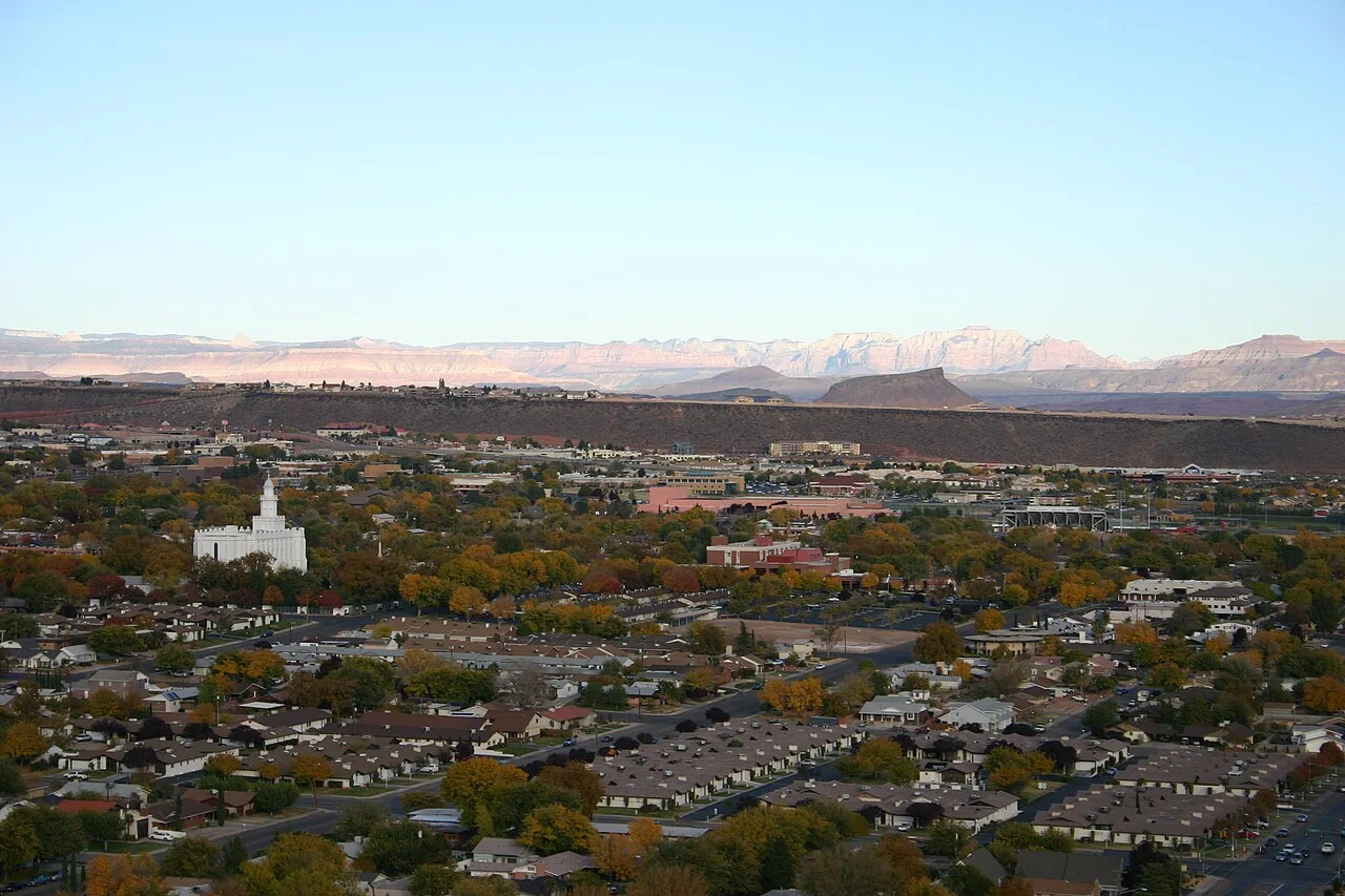 A city view of St. George, Utah