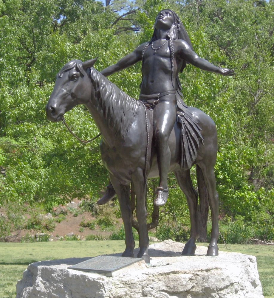 Appeal to the Great Spirit, a sculpture in Tulsa's Woodward Park
