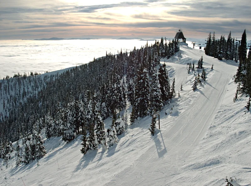 The landscape from Big Mountain near Whitefish
