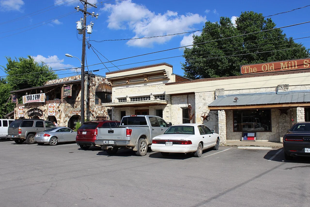 Downtown Wimberley in the Texas Hill Country